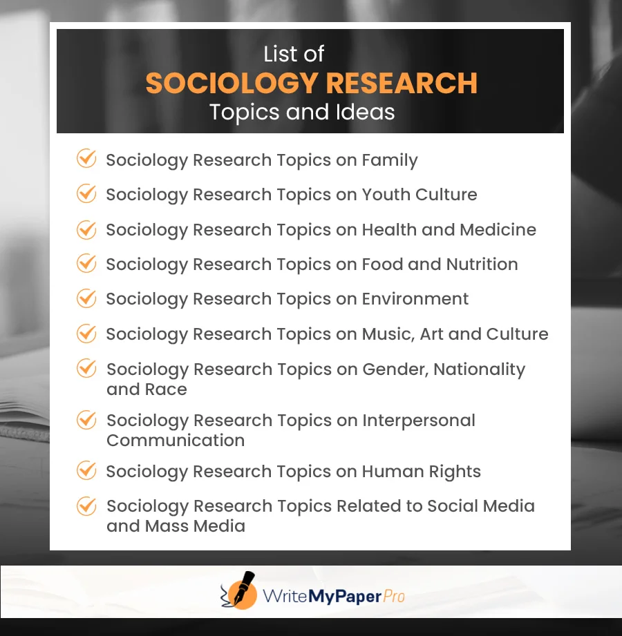 sociology research topics for undergraduates